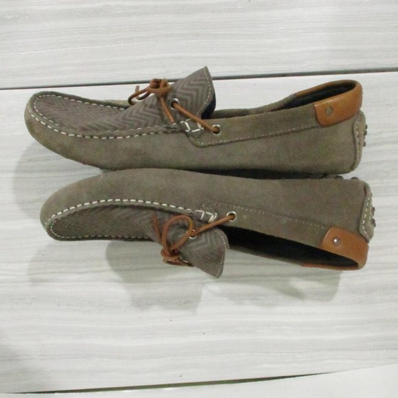 MIKE KONO TAUPE SUEDE DRIVING MOCS/LOAFER - Picture 6 of 9